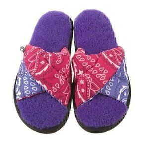 NWT! ARIZONA LOVE Paradise Shearling Printed Slides w/ Tags Size 42